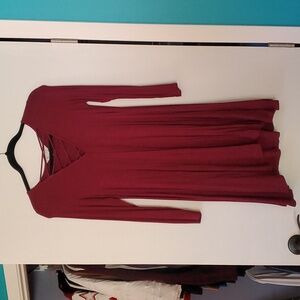 American Eagle burgundy dress